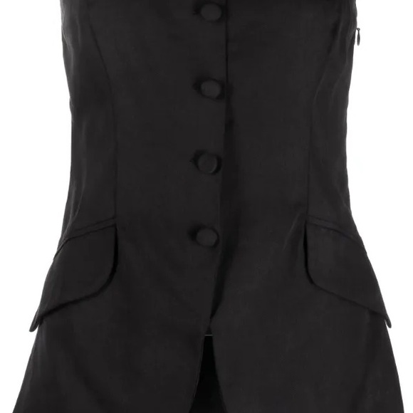 Reformation Tonya Top in Black Size 2 Strapless Tube Top vest top blazer - Picture 5 of 10